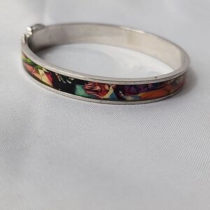 Christian Lacroix Colorful Hinged Bracelet With Safety